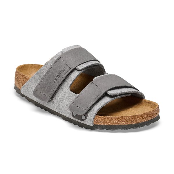 Uji Authentic Felt Light Grey Oiled Leather/Felt