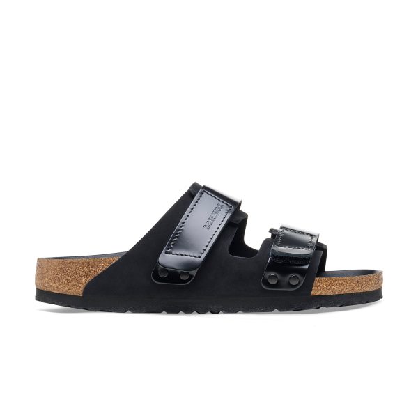 Uji High Shine Black Nubuck Leather - Image 2