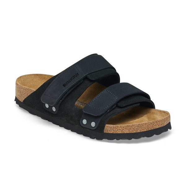 Uji Black Suede/Nubuck Leather