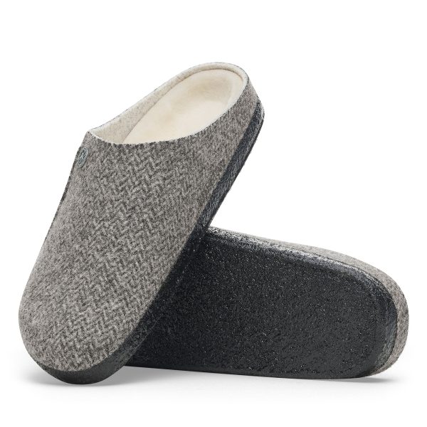 Zermatt Shearling Herringbone Dark Grey Felt/Shearling - Image 4