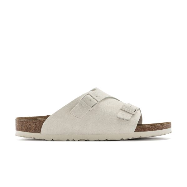 Zurich Antique White Suede Leather - Image 2
