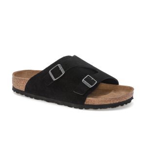 Zurich Black Suede Leather
