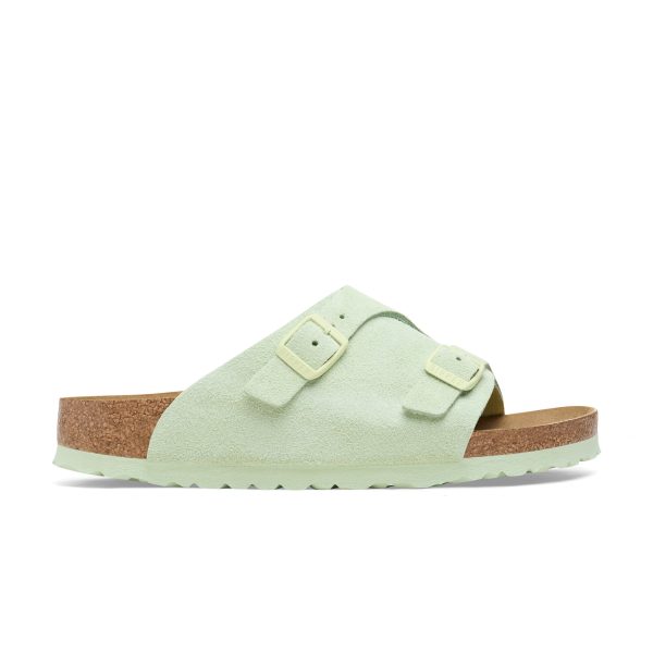 Zurich Faded Lime Suede Leather - Image 2
