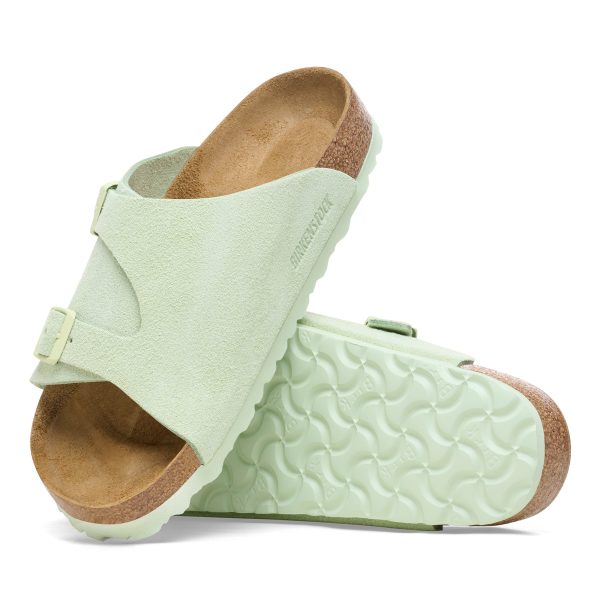 Zurich Faded Lime Suede Leather - Image 4