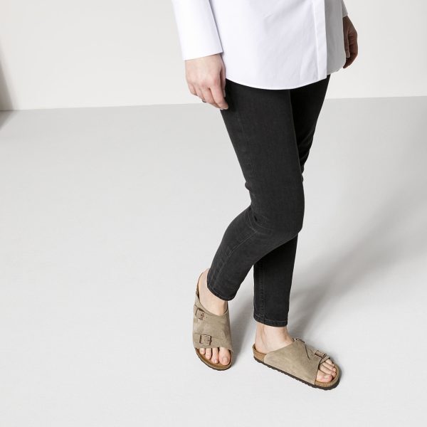 Zurich Taupe Suede Leather - Image 5